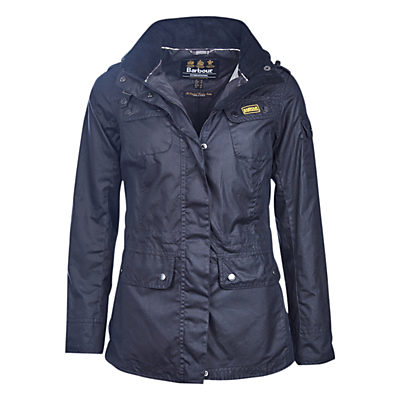 Barbour International Switch Waxed Parka, Navy